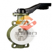 手動襯氟蝶閥(半襯)